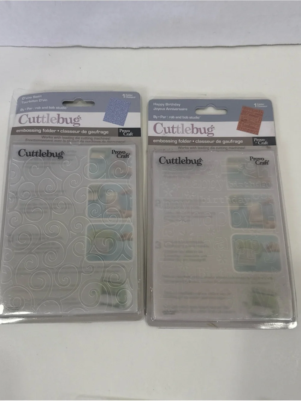 LOT CUTTLEBUG EMBOSSING FOLDERS & BORDERS 4x6 & 2x2.75 & 3x3.75 Provo Craft NEW
